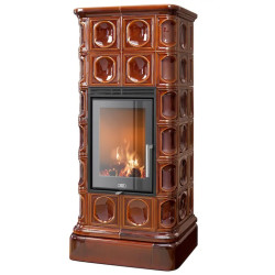 Kachlová kamna ABX Kaledonie exklusive L, Hnědá